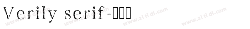 Verily serif字体转换